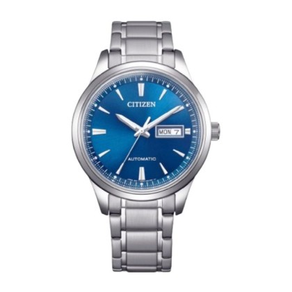 Citizen NY4058-79L Automatic Day and Date Display 40mm Blue Dial Stainless Steel Analog Men Watch